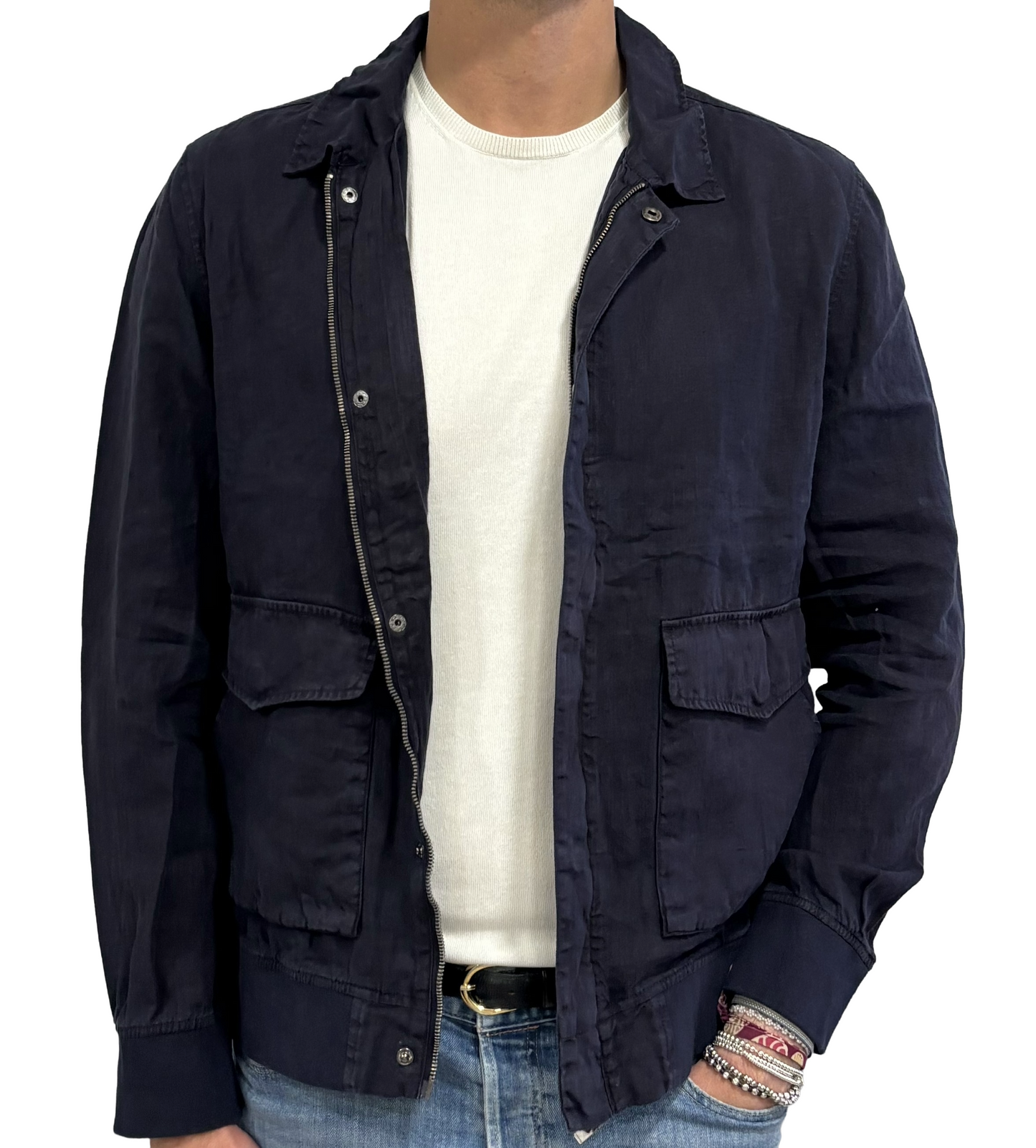 Bomber puro lino