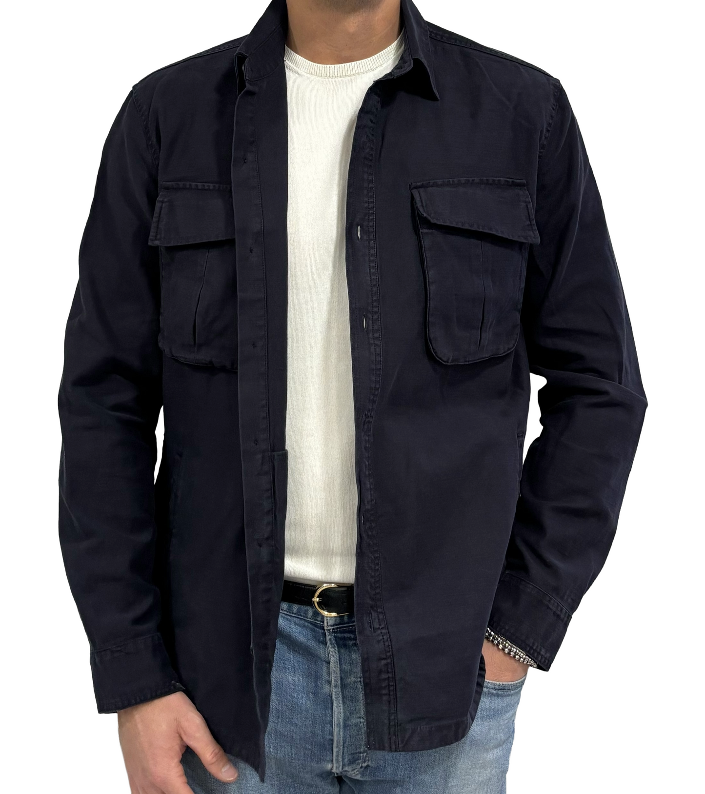 Giacca camicia puro cotone