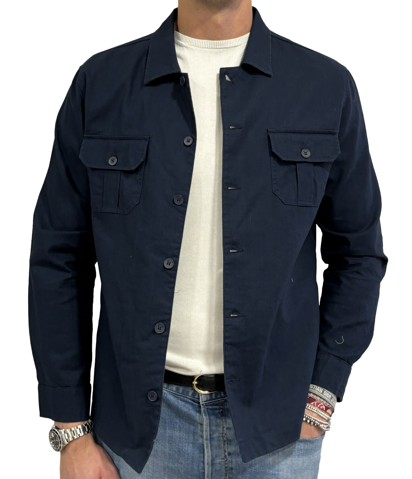 Giacca camicia puro lino Squad