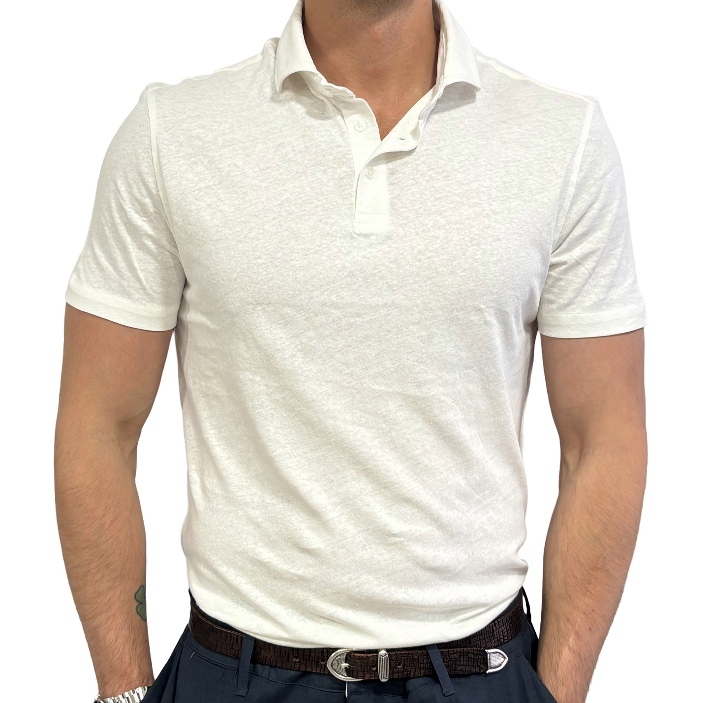 Polo canapa e cotone