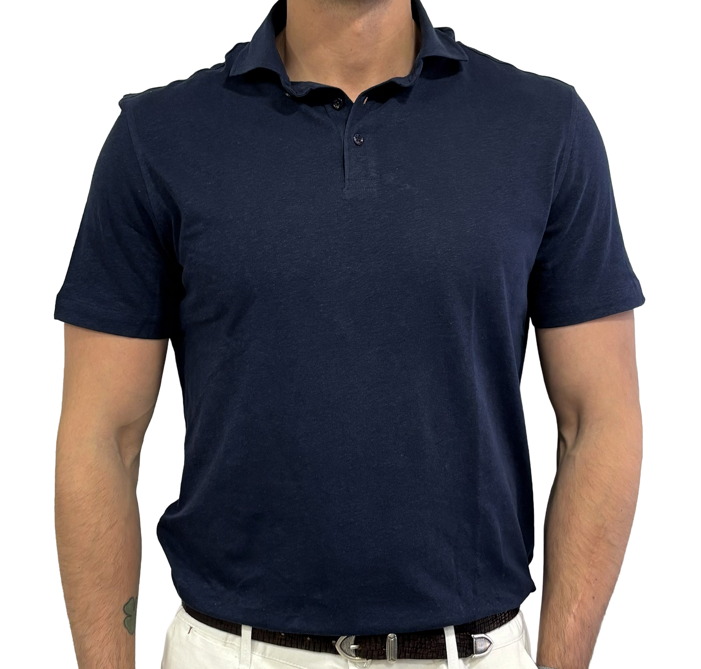 Polo canapa e cotone