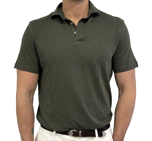 Polo canapa e cotone