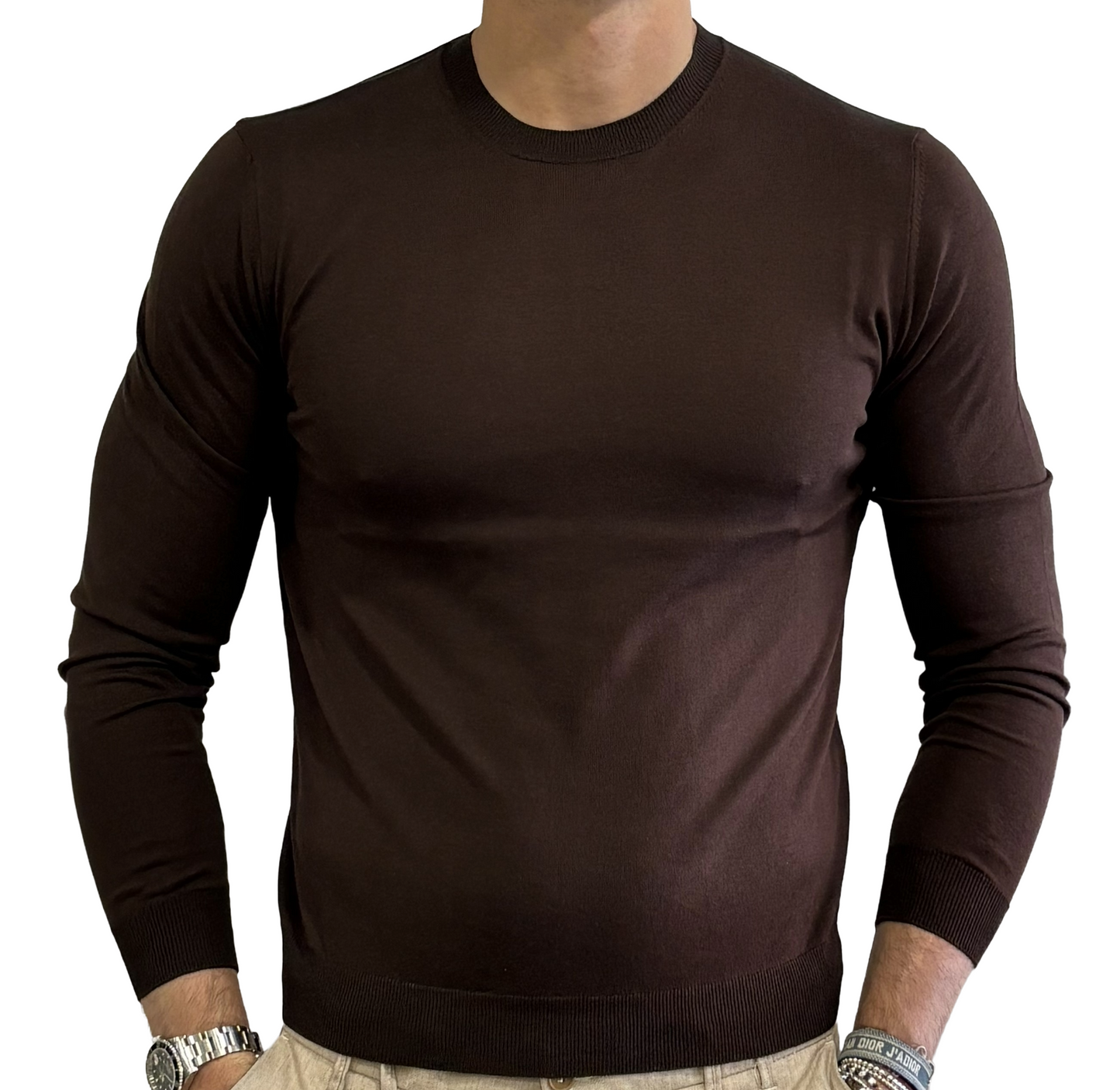 Maglia seta e cotone