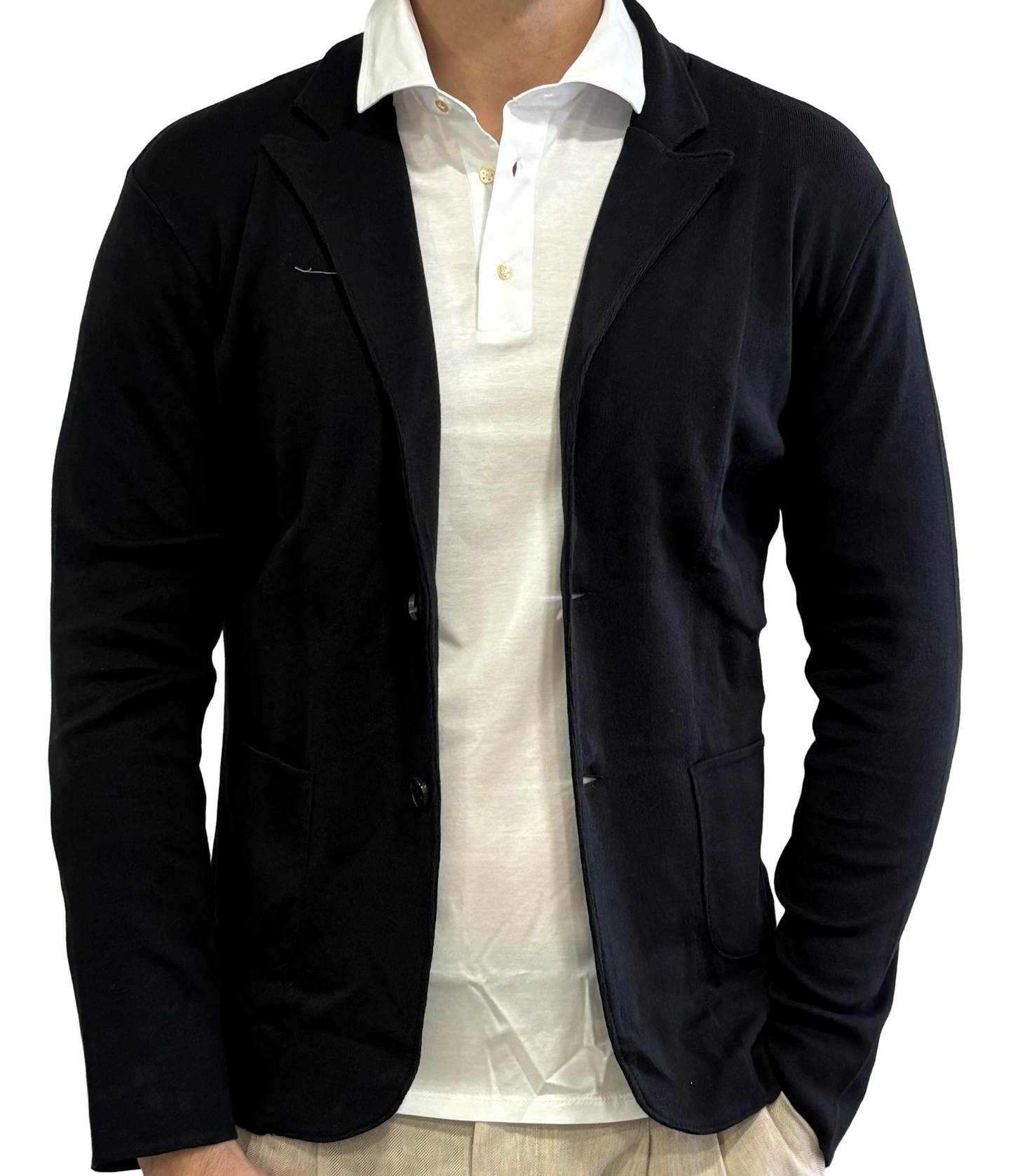 Giacca in maglia puro cotone