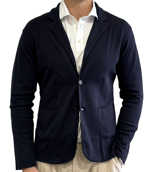 Giacca in maglia puro cotone
