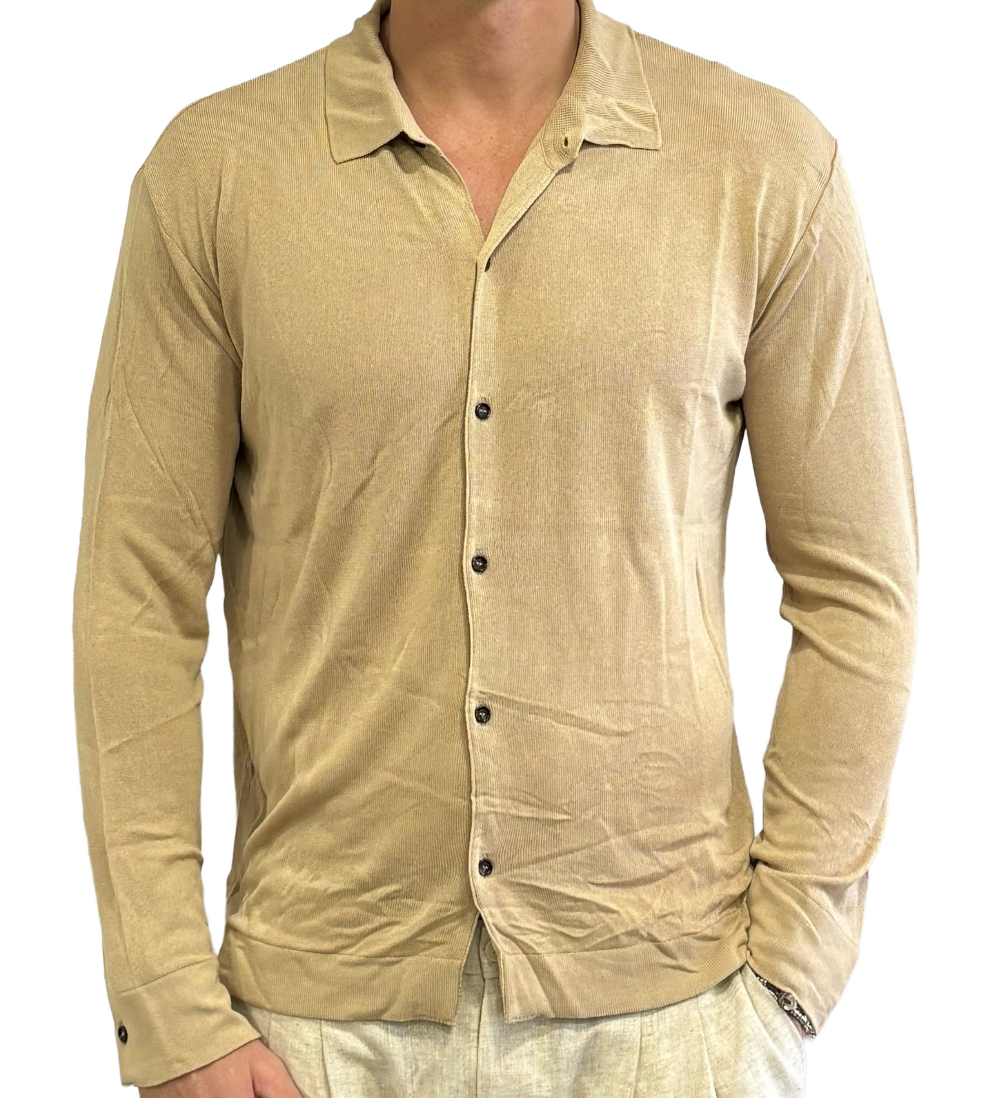Polo camicia in maglia