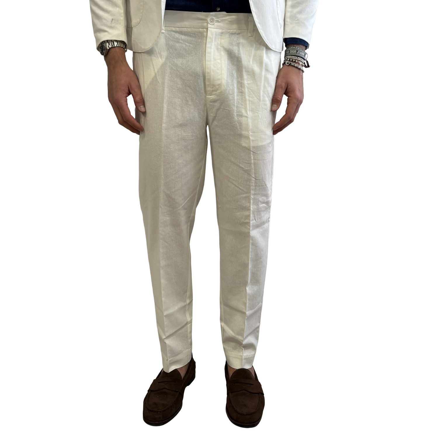 Pantalone lino e cotone