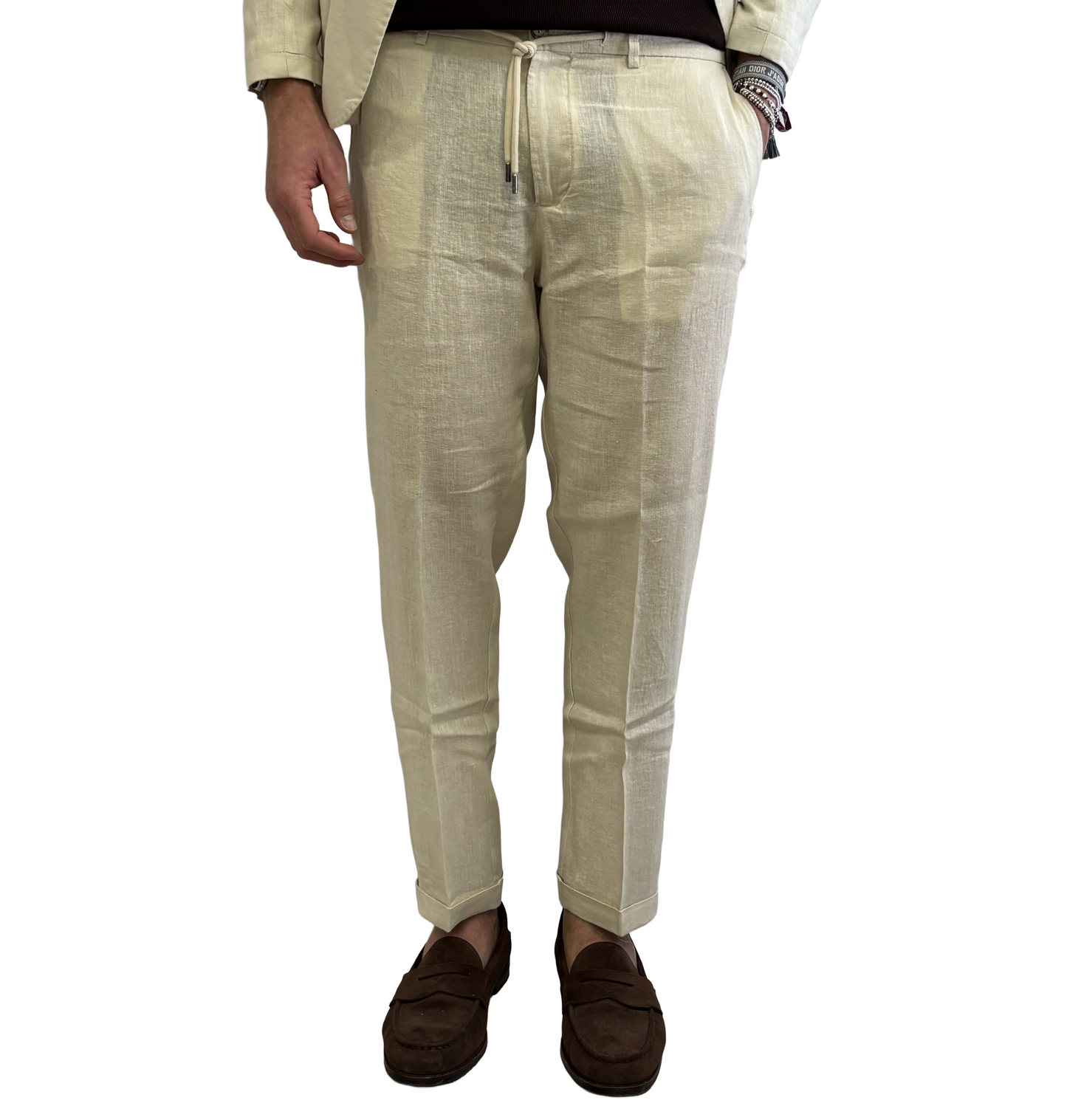 Pantalone puro lino Outfit