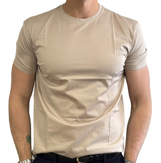 T-shirt puro cotone in filo di Scozia