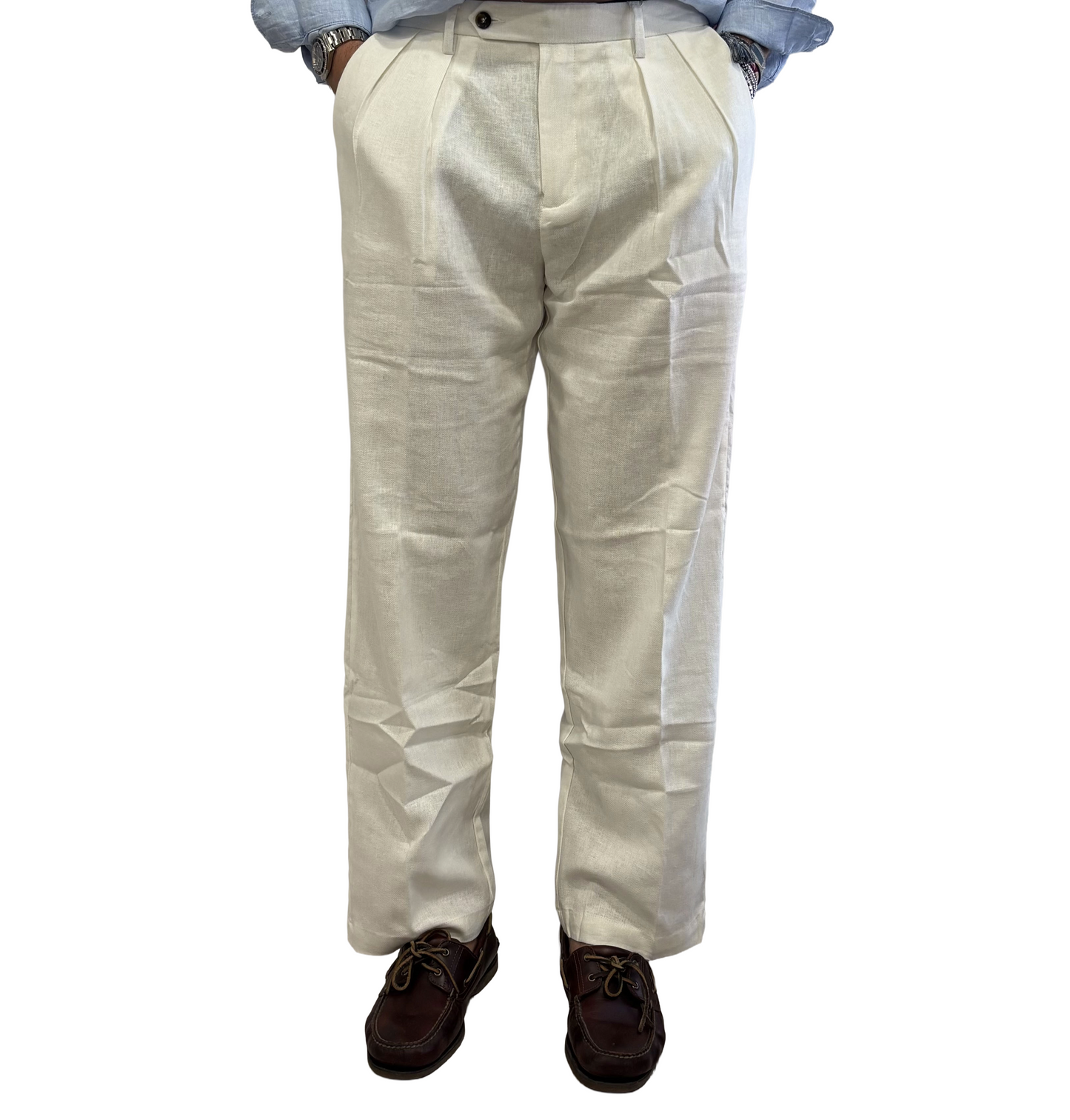 Pantalone lino e cotone Yan Simmon