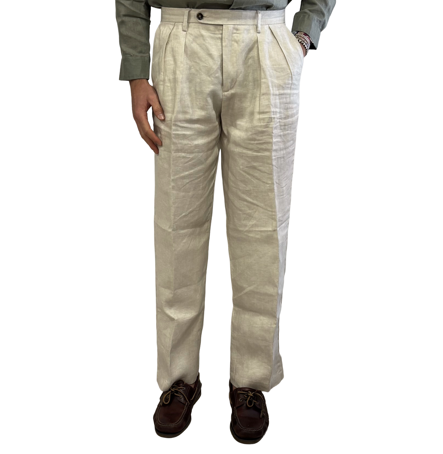 Pantalone lino e cotone Yan Simmon