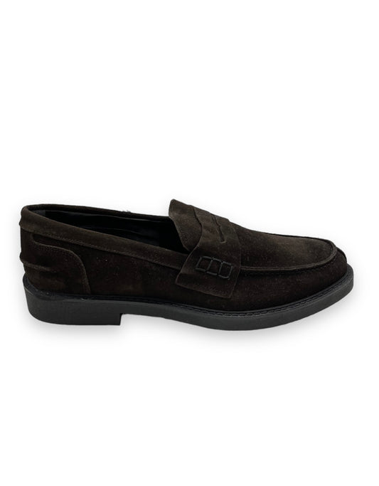 Mocassino camoscio marrone