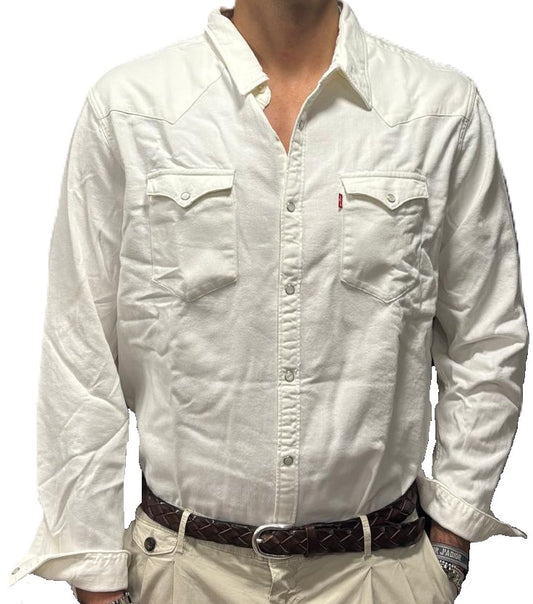 Levi's camicia denim bianco